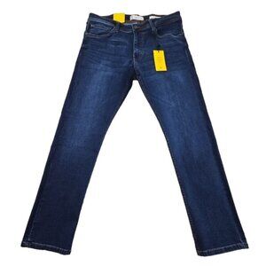 CXL by Christian Lacroix Men's 36 x 30 Blue Jeans Slim Fit Straight Stretch NWT